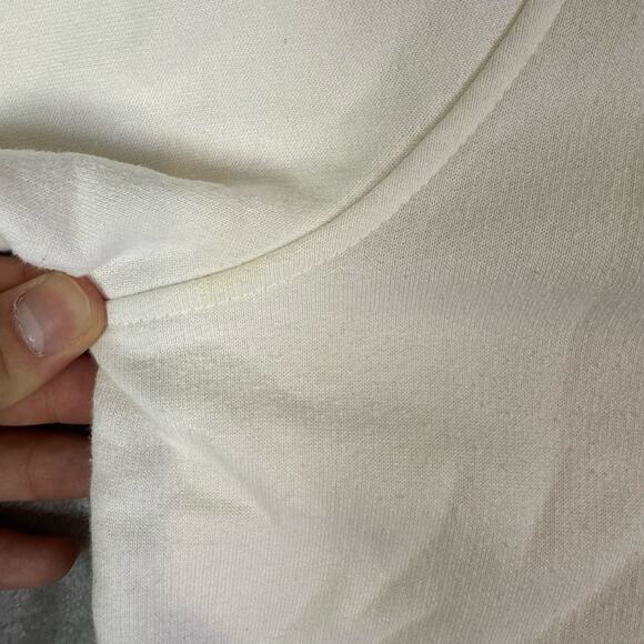 VTG Shenanigans embroidered floral cottagecore button up sweatshirt womens L - Picture 4 of 9